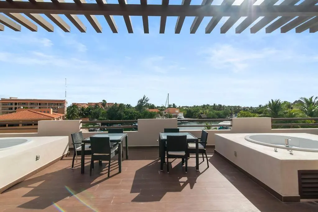 Marina Haven Rooftop Jacuzzis Prvt Dock Bbq & Pool Puerto Aventuras Apartment